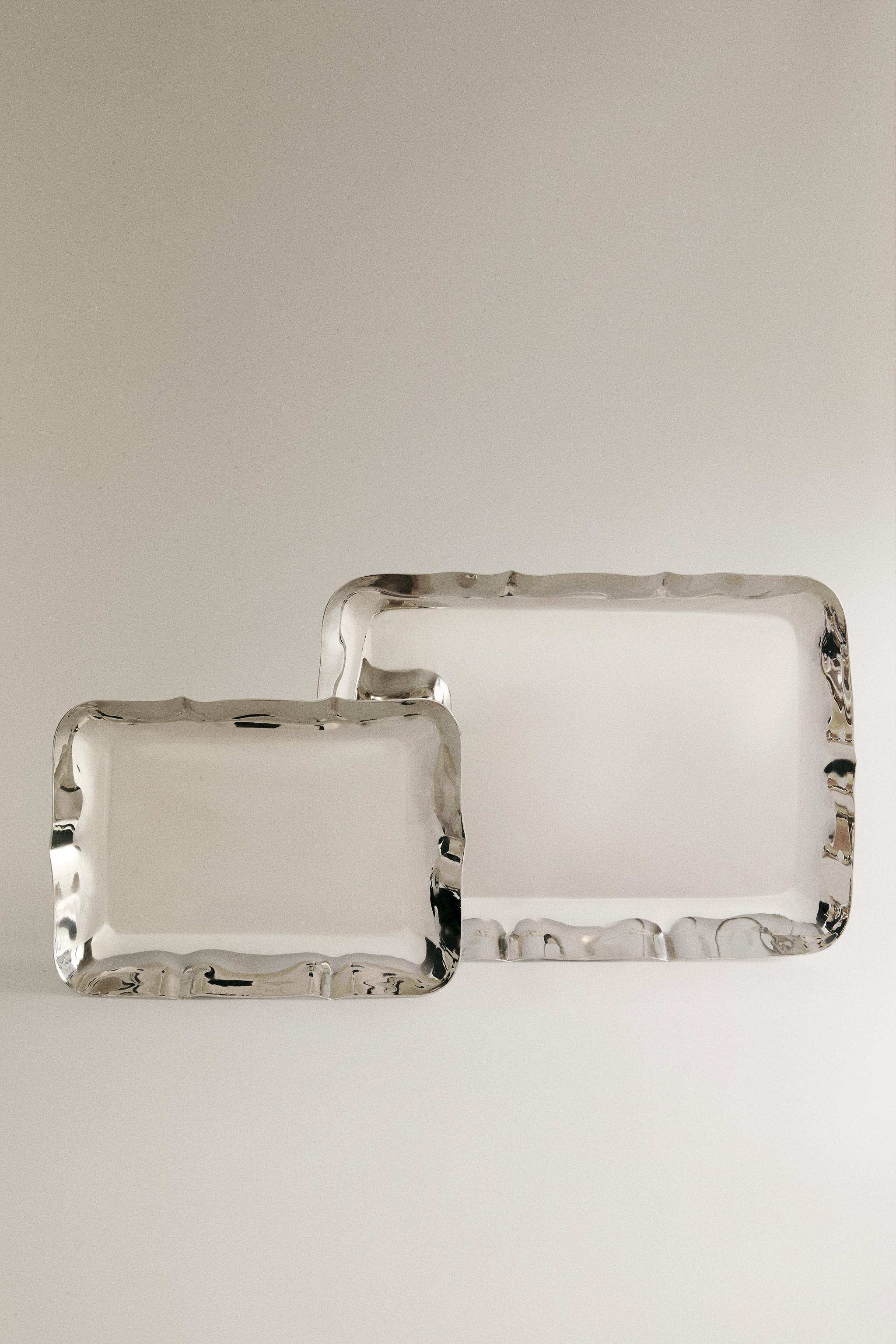 PLATEAU ACIER BORD IRRÉGULIER